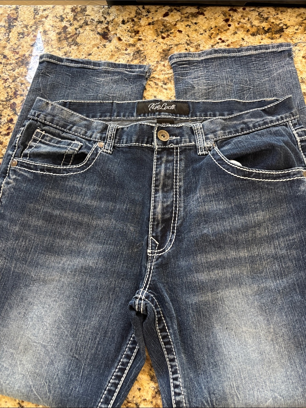 Women's Dark Wash Bootcut Jeans - Blue